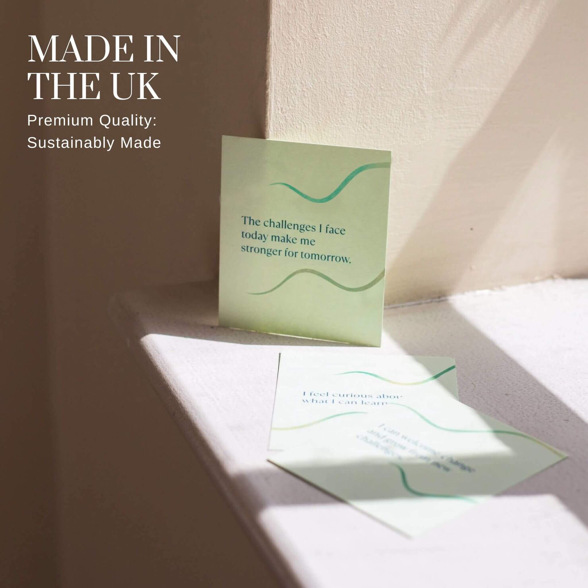 affirmation cards made in the uk