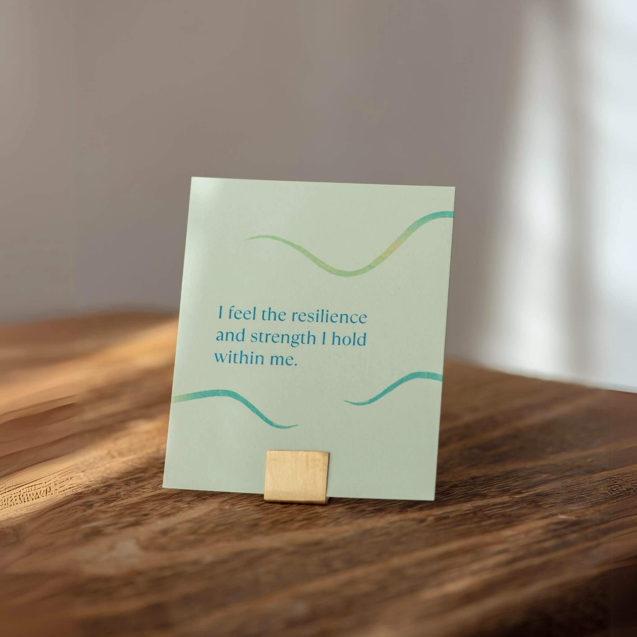 new mum affirmation card resilience