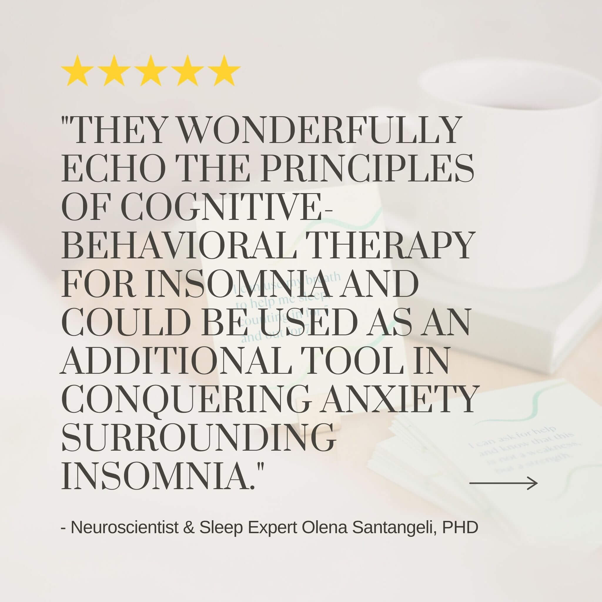 sleep affirmation cards for insomnia