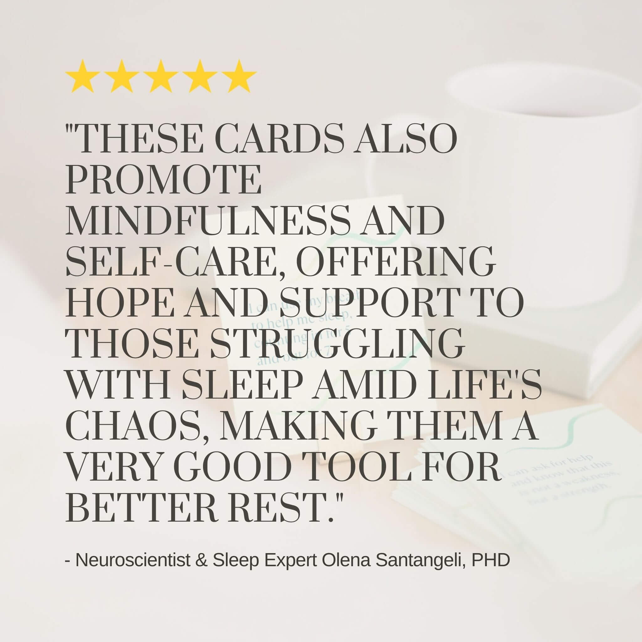 sleep affirmation cards for sleep anxiety