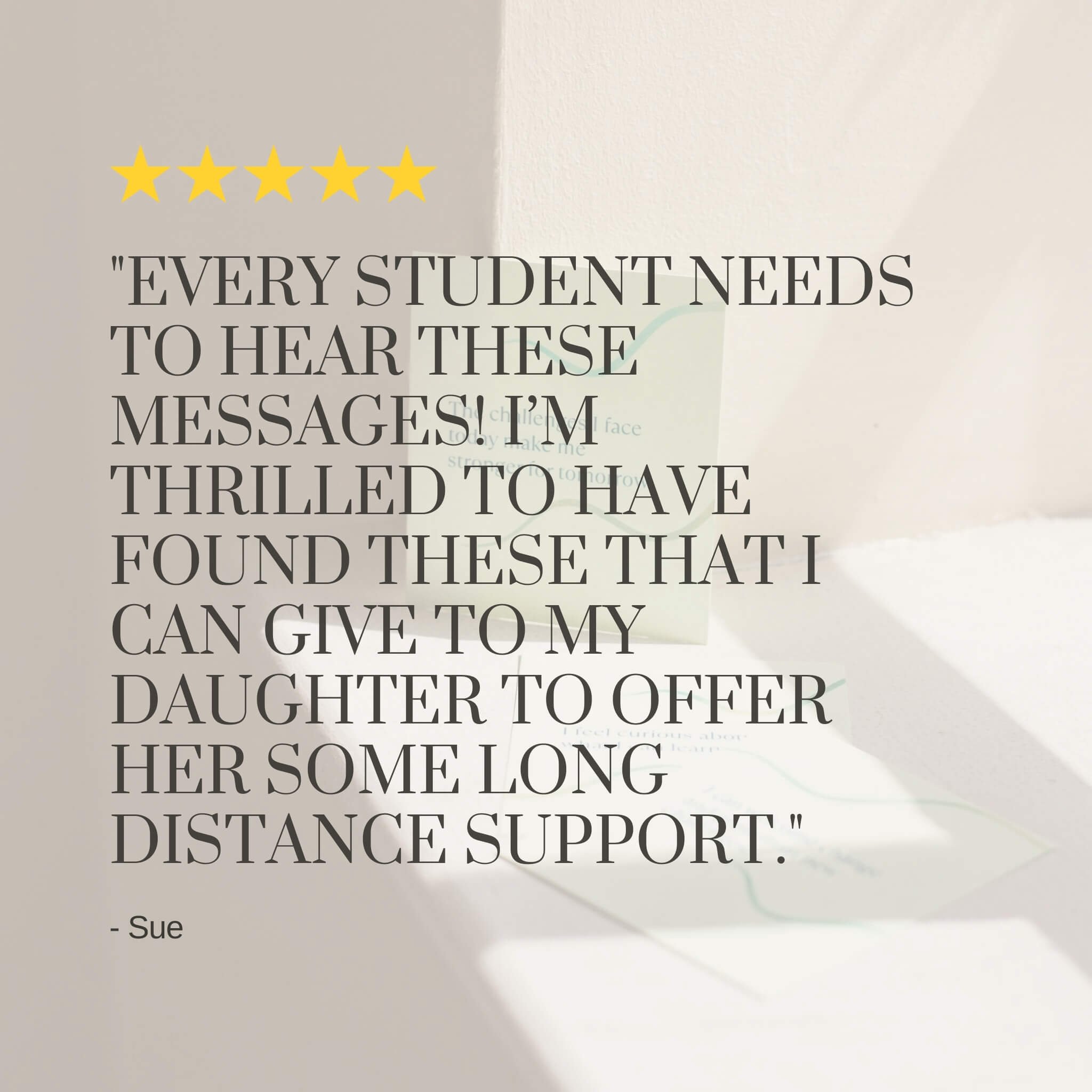student affirmation cards review