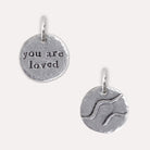 you are loved charm keyring