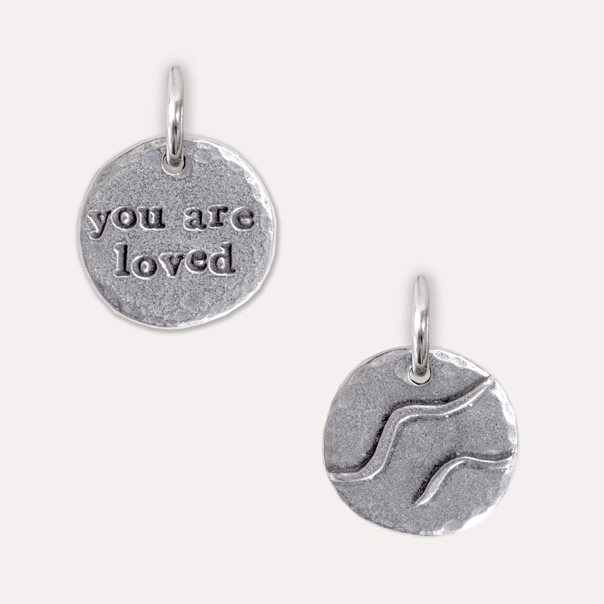 you are loved charm keyring