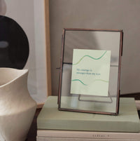 affirmation card in frame courage