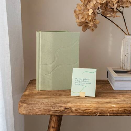 give yourself kindness journal and affirmation cards