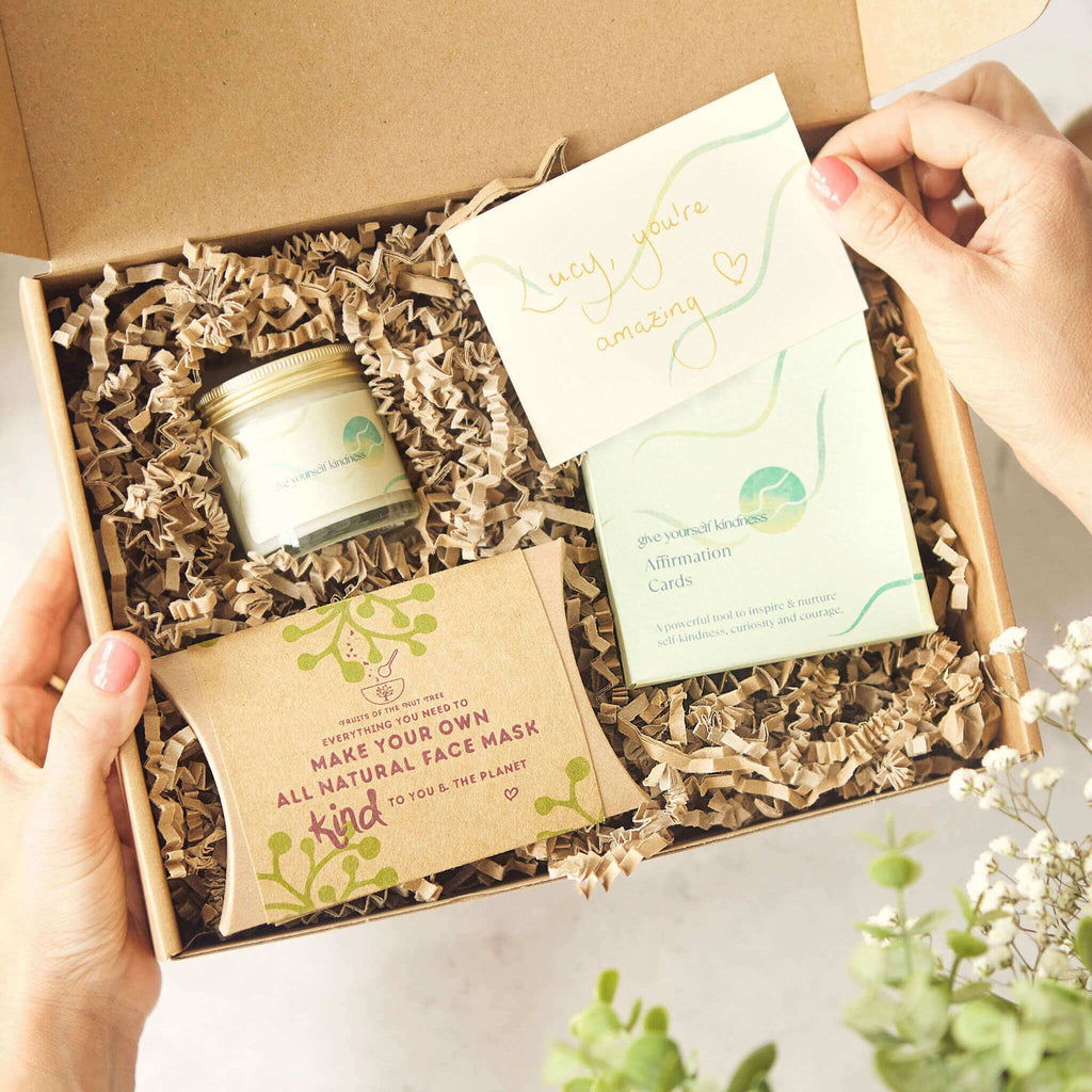 wellness gift box personalised gift message