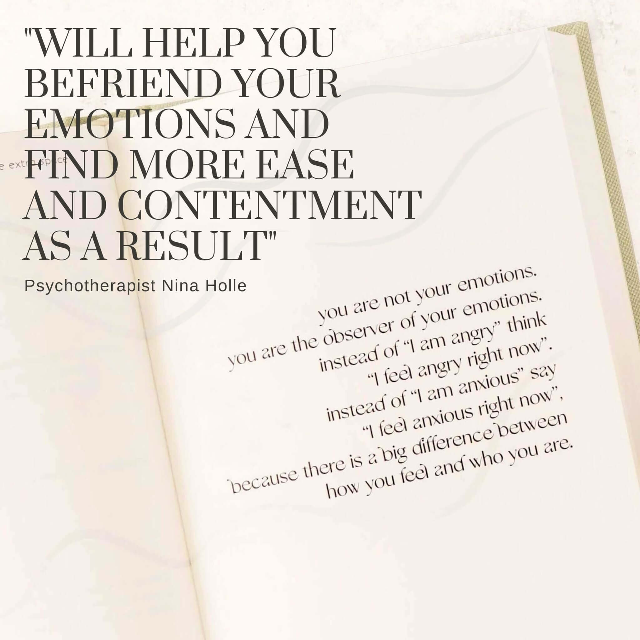 self-compassion journal befriend emotions