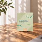 affirmation card on stand 